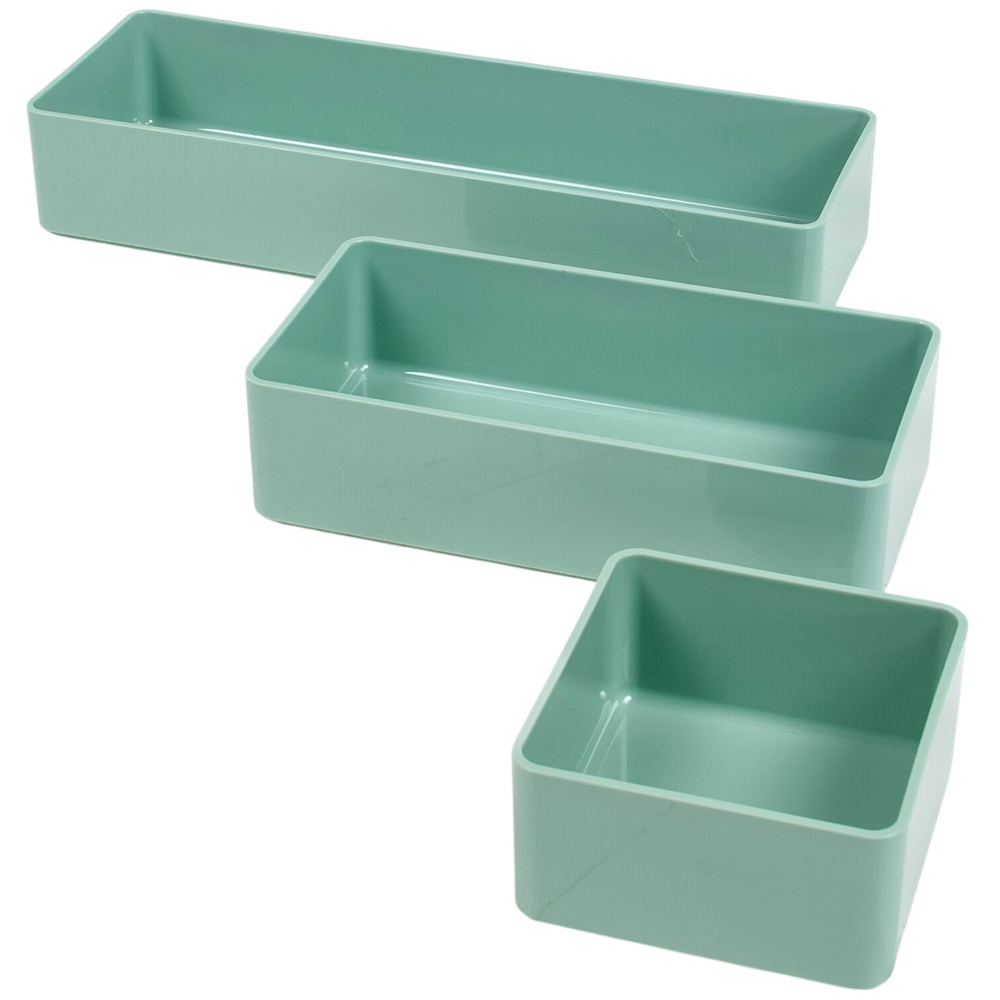 Pack of 3 Sage Organiser Trays Sage Image 5