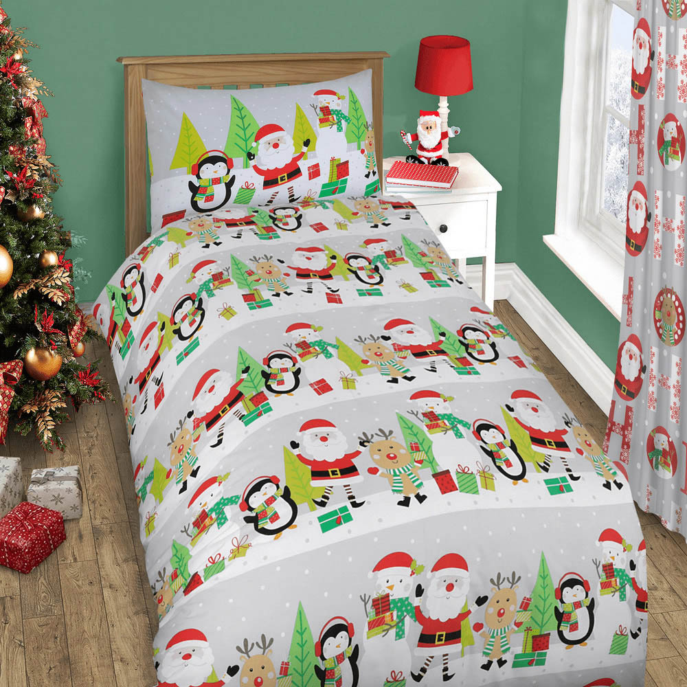 Velosso Single Xmas Ho Ho Duvet Set Image 3