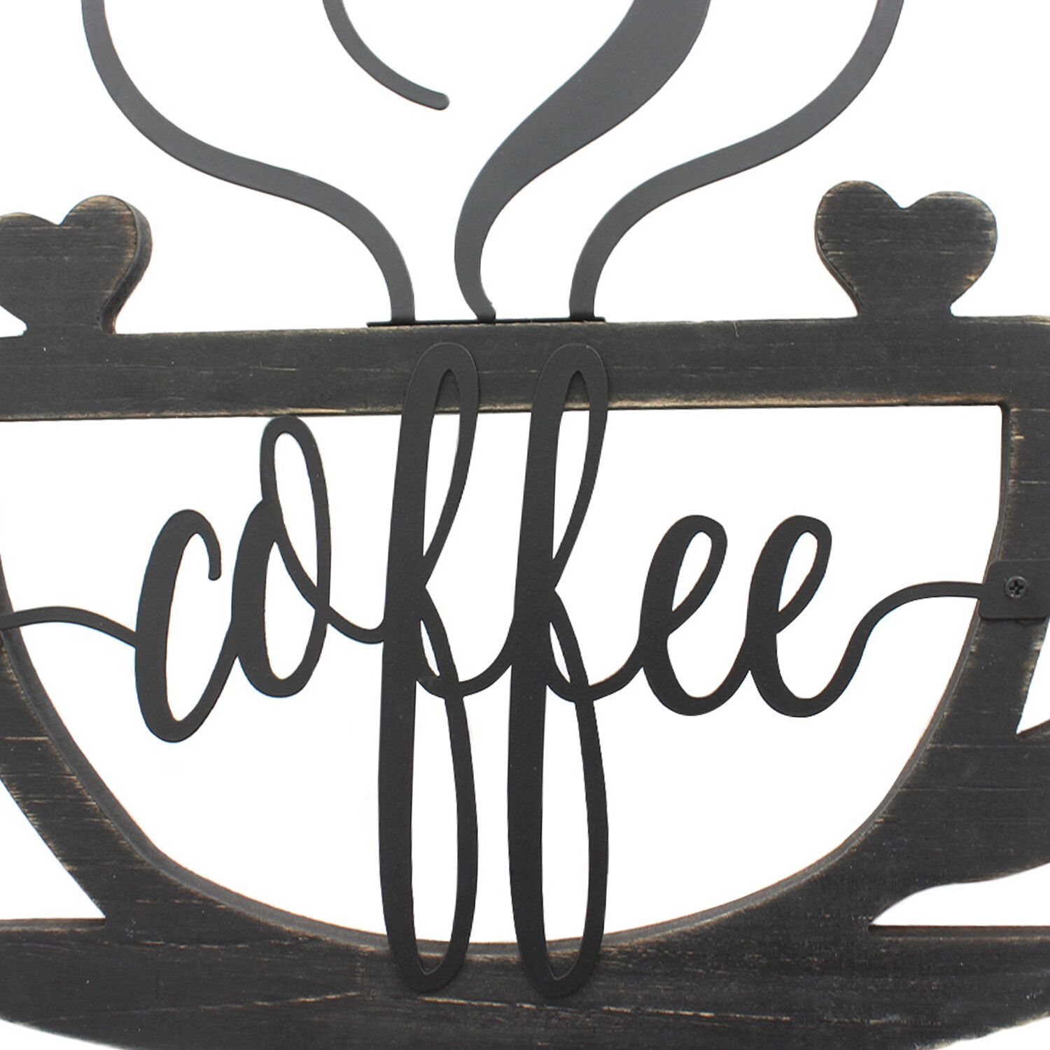 Silhouette Coffee Cup Plaque - Black Image 2