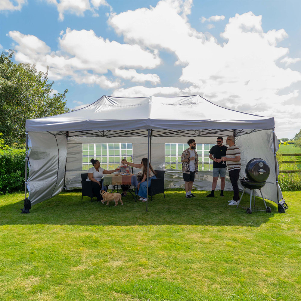 Jack Stonehouse 6 x 3m Light Grey Pop Up Gazebo Image 7