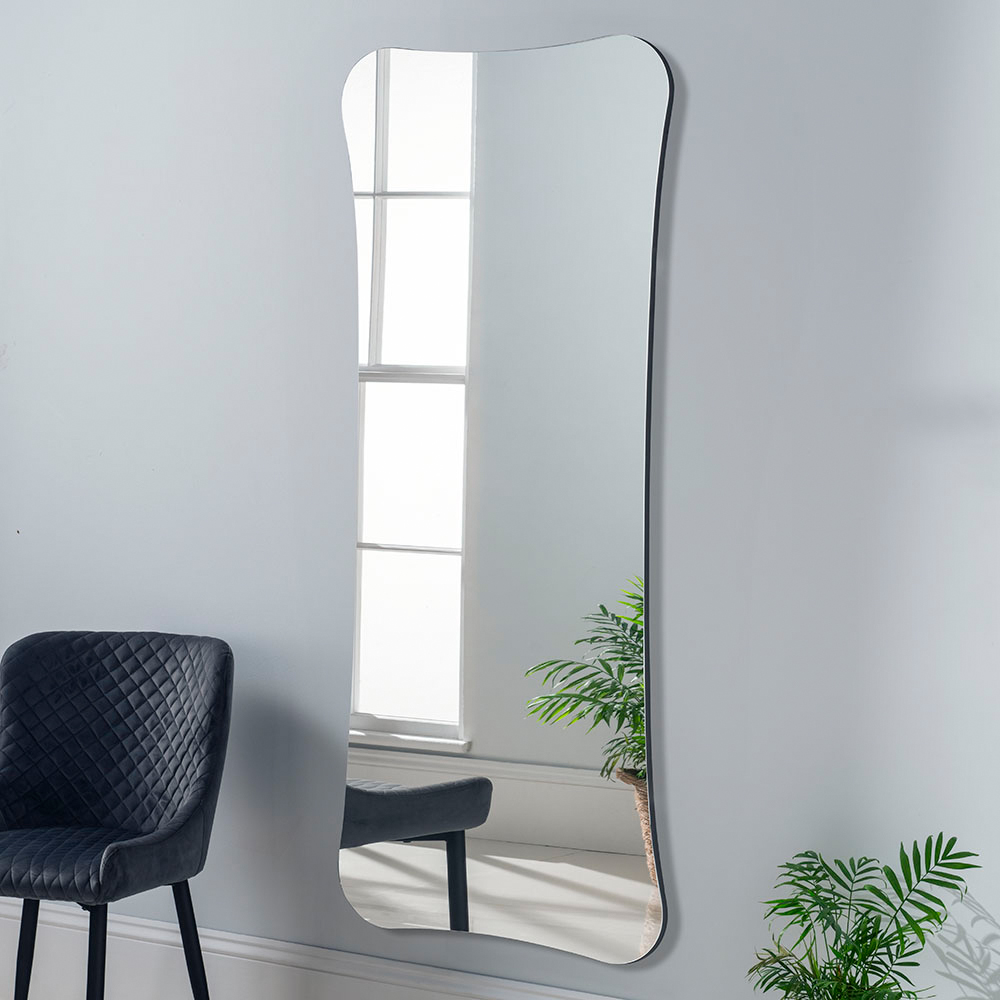 Yearn Barnsbury Black Organic Full Length Mirror 170 x 70cm Image 2