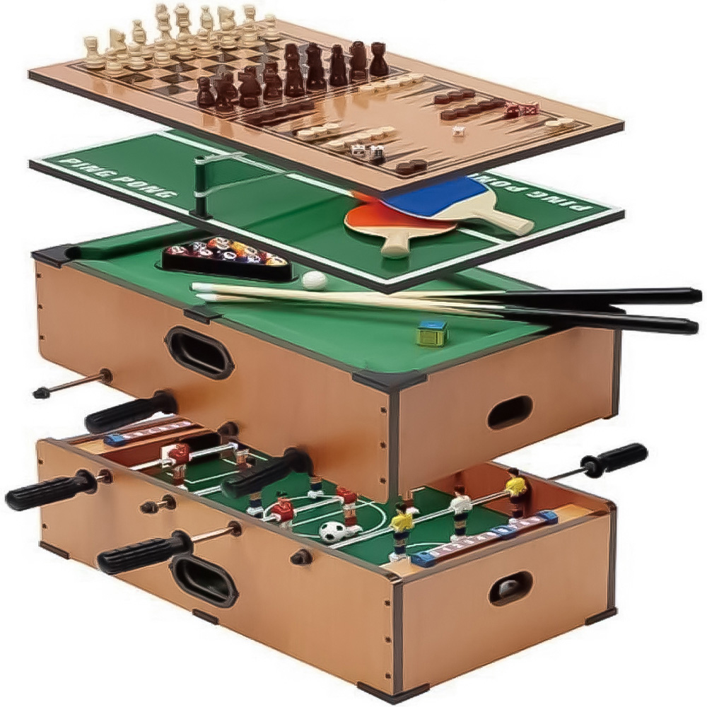 Rexco Deluxe 5 in 1 Table Game Set Image 1