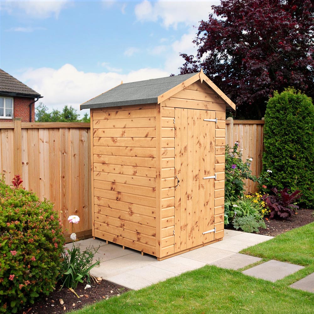 Empire Sheds 4 x 4ft Tongue and Groove Wooden Apex Garden Shed Image 2