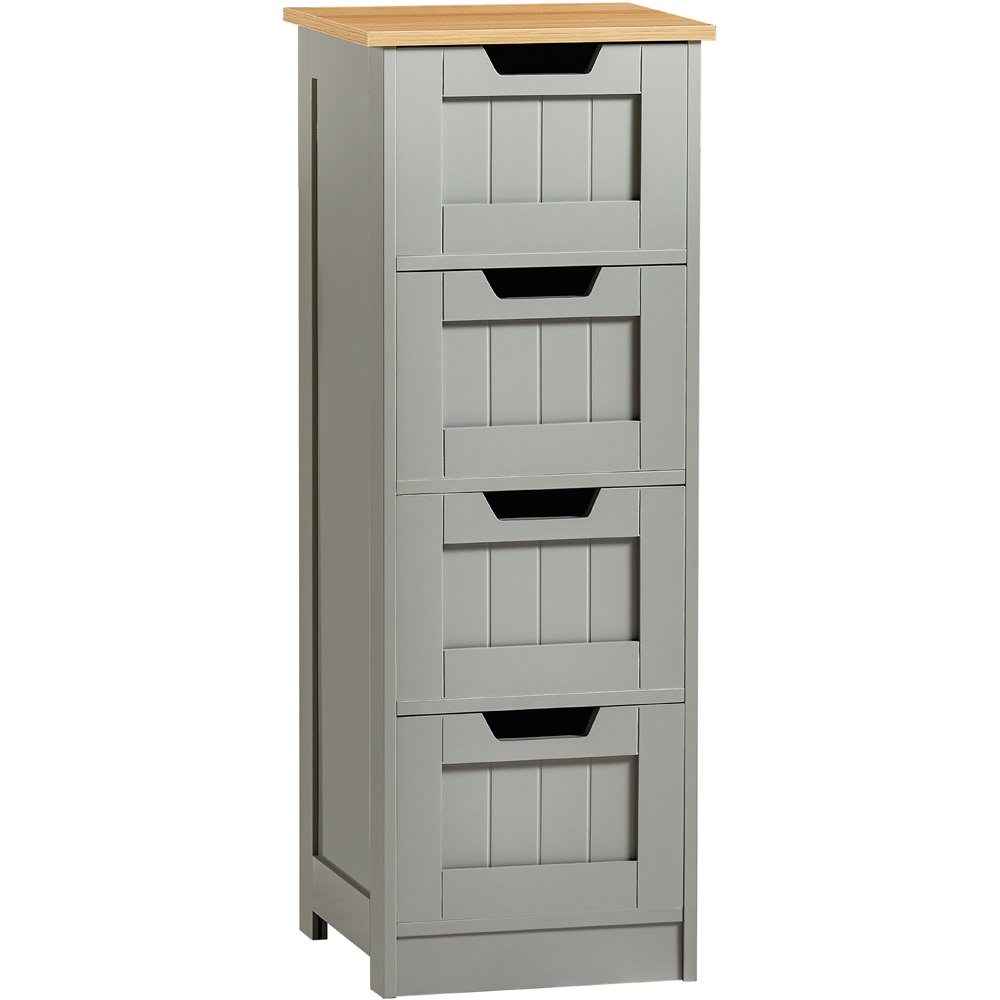 Bath Vida Priano 4 Drawer Grey Floor Cabinet Image 2