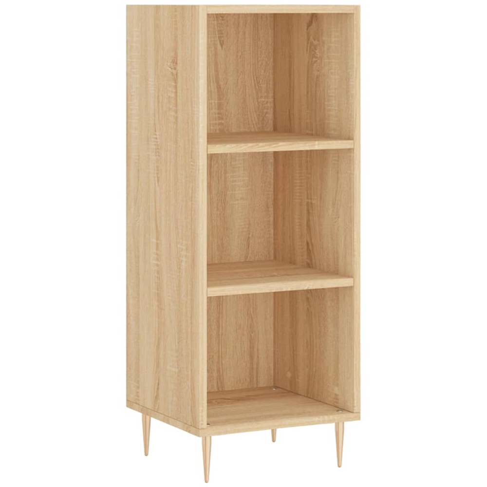 vidaXL Single Door 3 Shelf Sonoma Oak Highboard Image 4