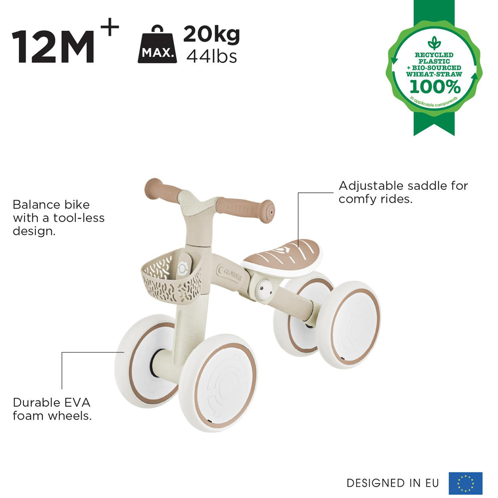 Globber Ecologic Coconut Kids Learning Bike Image 6