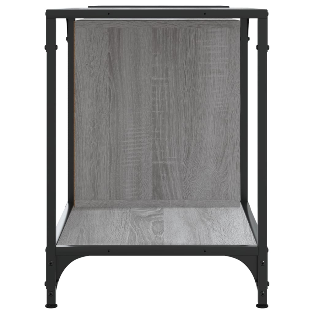 vidaXL 4 Shelf Grey Sonoma Adjustable TV Cabinet Image 5