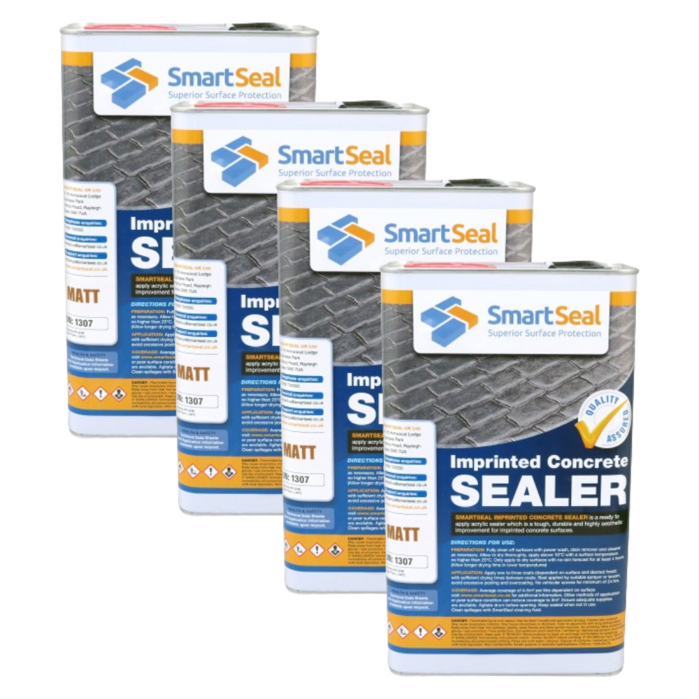 SmartSeal Matt Finish Imprinted Concrete Sealer 5L 4 Pack Image 1