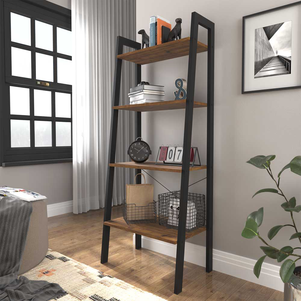 Ealing 4 Shelf Solid Pine Bookcase Image 1