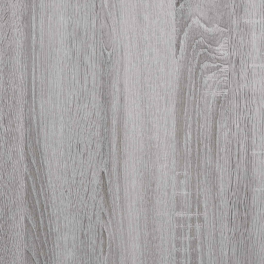 vidaXL 2 Shelf Grey Sonoma Record Cabinet Image 6