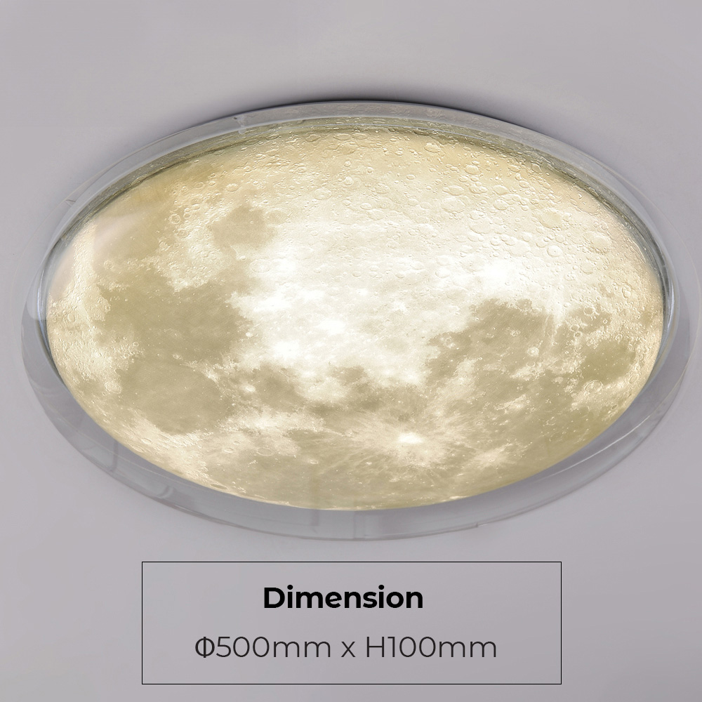 ENER-J Double Layer Moon Ceiling and Wall Light Image 6