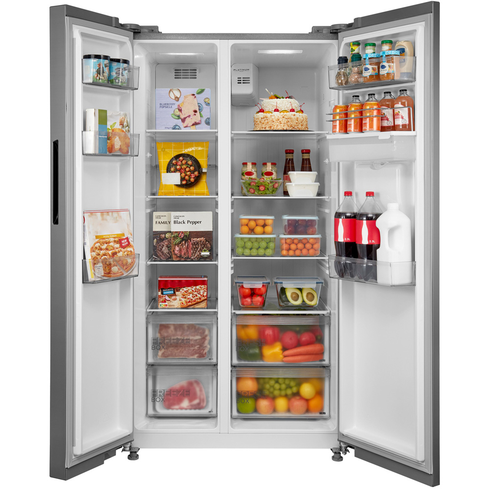 Midea MDRS710FGE46W Silver Total No Frost 548L Fridge Freezer with Non-Plumbed Water Dispenser Image 2