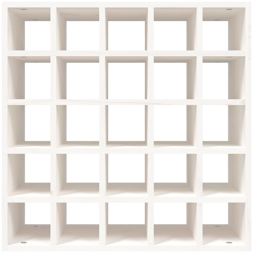 vidaXL 25 Bottle White Freestanding Wine Cabinet Image 4