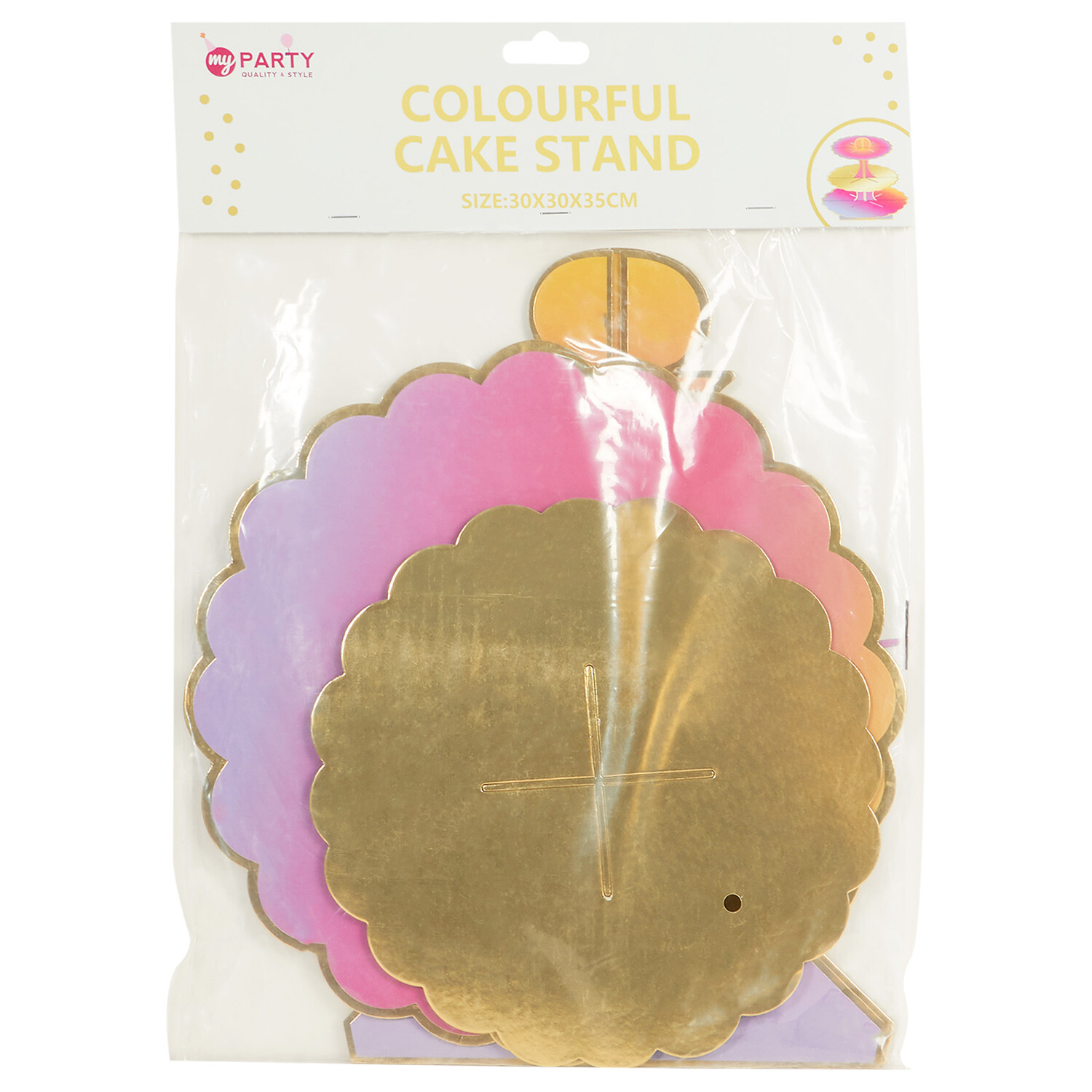 Pastel Party Cake Stand - Multicolour Image 2