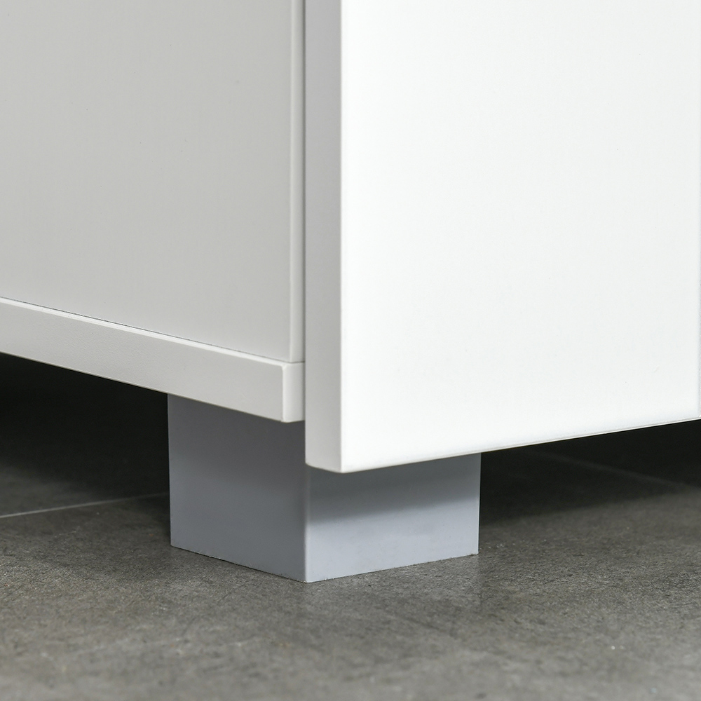 Kleankin 2 Door White Floor Cabinet Image 8