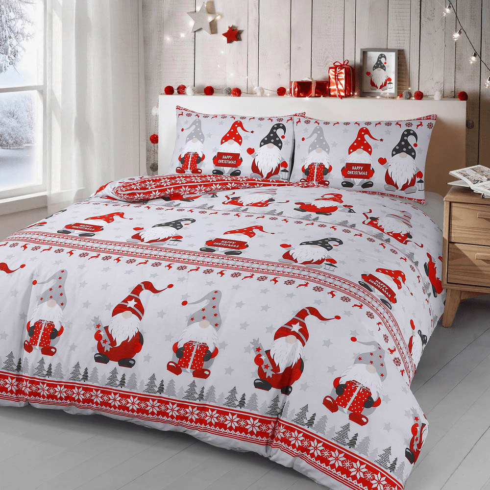 Velosso King Size Xmas Gonks Duvet Set Image 1