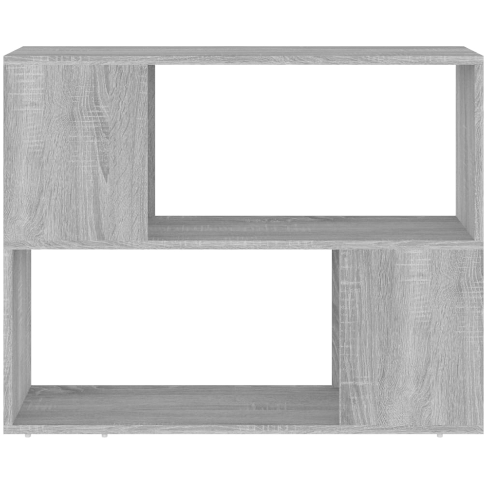 vidaXL 2 Shelf Grey Sonoma Bookcase Image 3