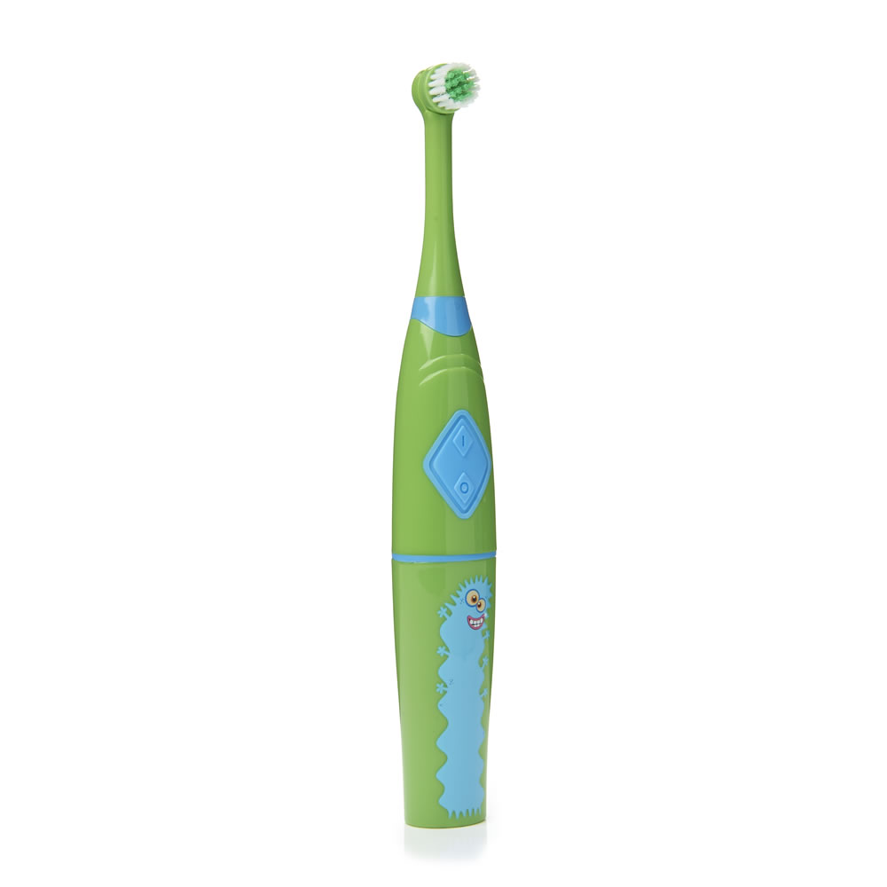 Wilko Green Battery Operated Kids' Toothbrush Image