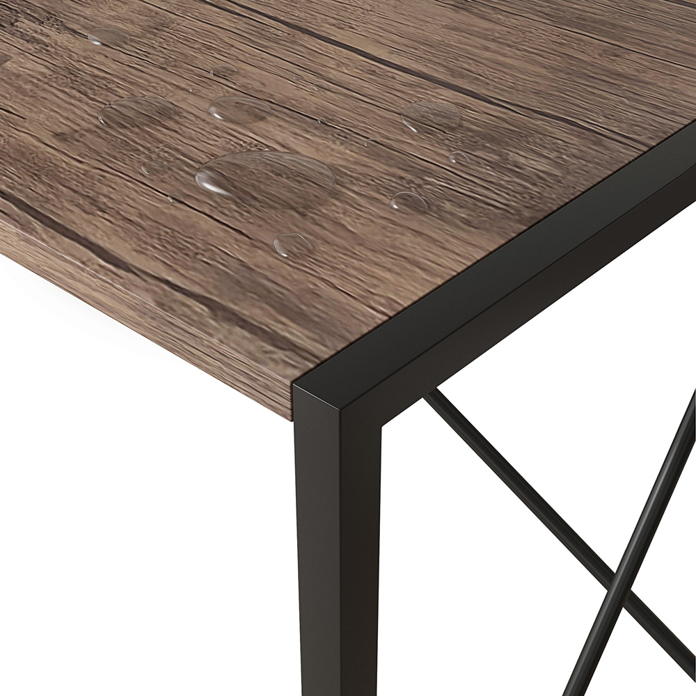 Miami Folding Computer Desk Brown Image 4