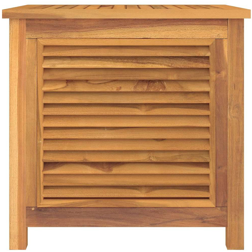 vidaXL 58 x 60 x 50cm Brown Teak Wood Garden Storage Box Image 2