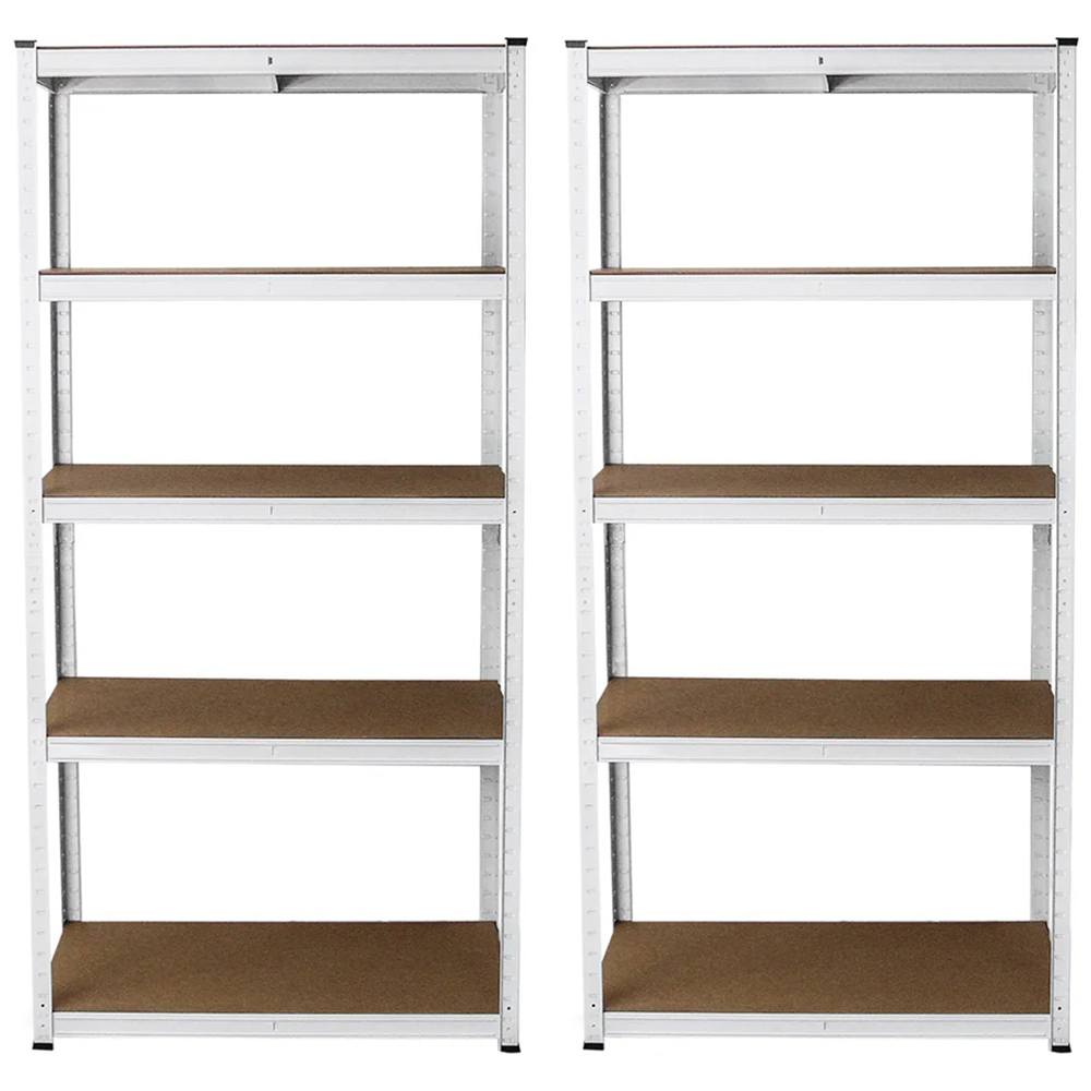 Monster Shop E-Rax White Galvanised Racking Units 180 x 90 x 40cm 2 Pack Image 2