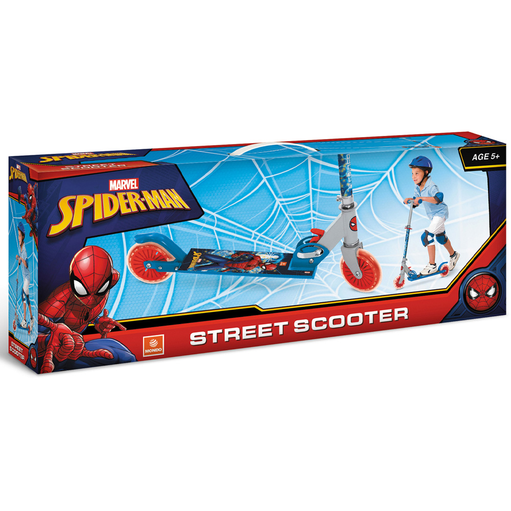 Mondo Kids Marvel Spider-Man 2 Wheel Foldable Scooter with Adjustable Handlebar Image 3
