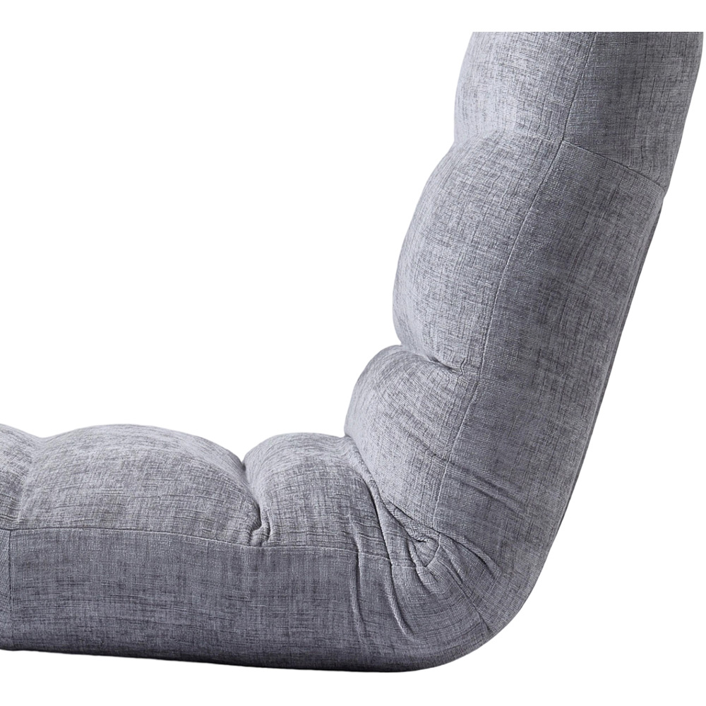 Living and Home Grey Chenille 14-Position Reclining Floor Chair Image 6