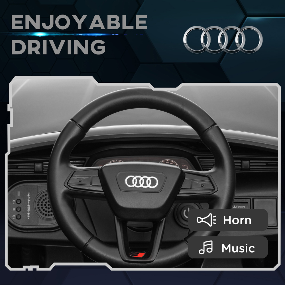 Tommy Toys Grey Audi Q8 E-tron Sportback Licensed Kids Electric Car with Remote Image 6