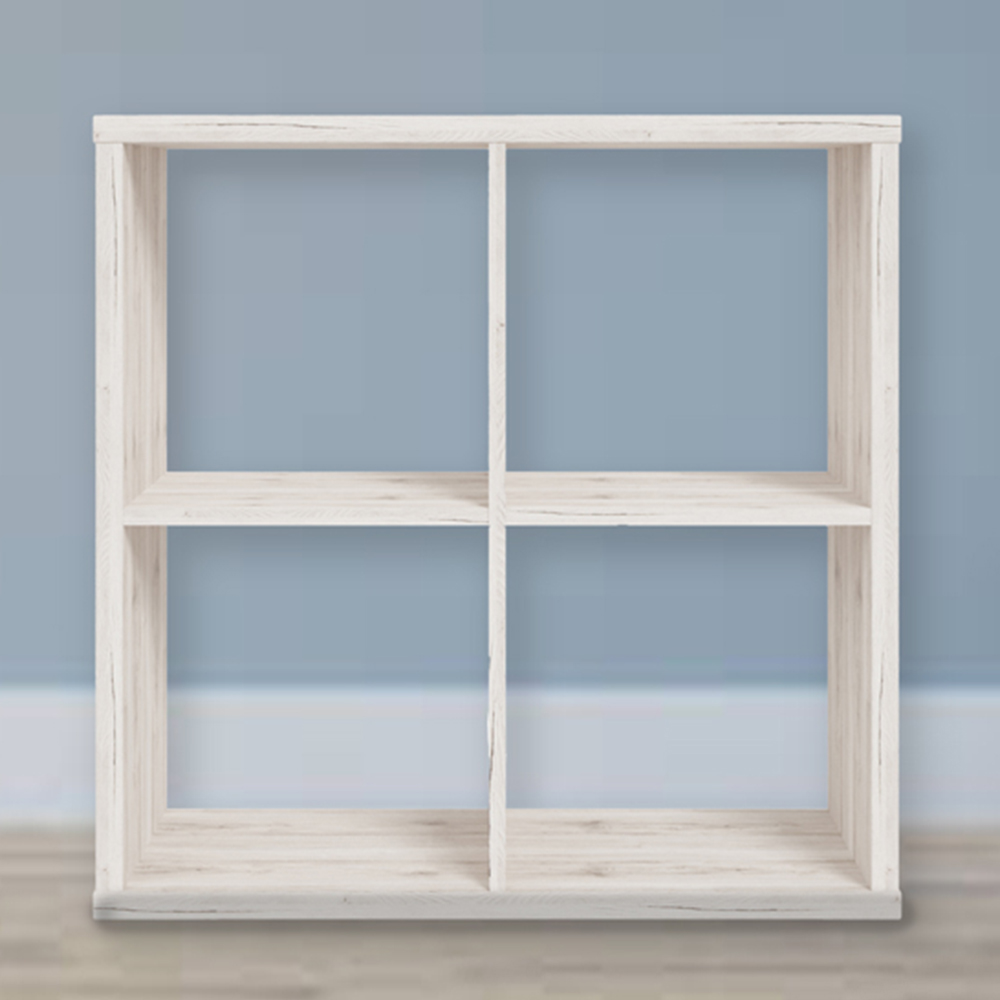 Florence Mauro 4 Shelf Sand Oak Bookshelf Image 1