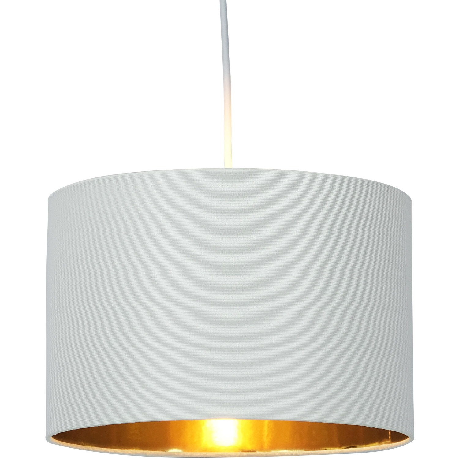 Cream Gold Lined Shade Cream Image 2