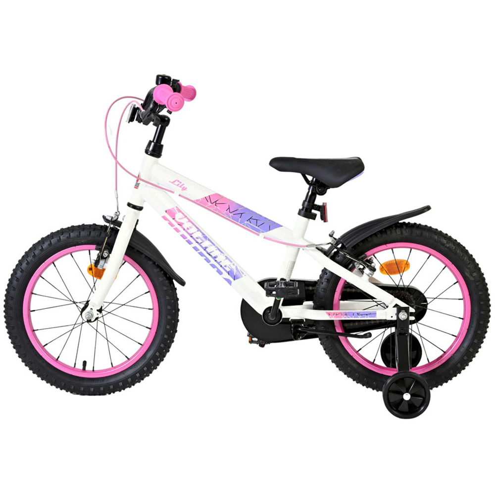 Volare Lily Kids 16 inch Multicolour Bike with Stabilisers Image 5