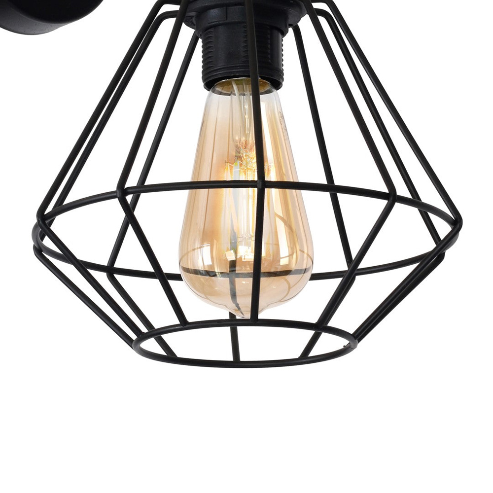 Milagro Colin Black Wall Lamp 230V Image 3
