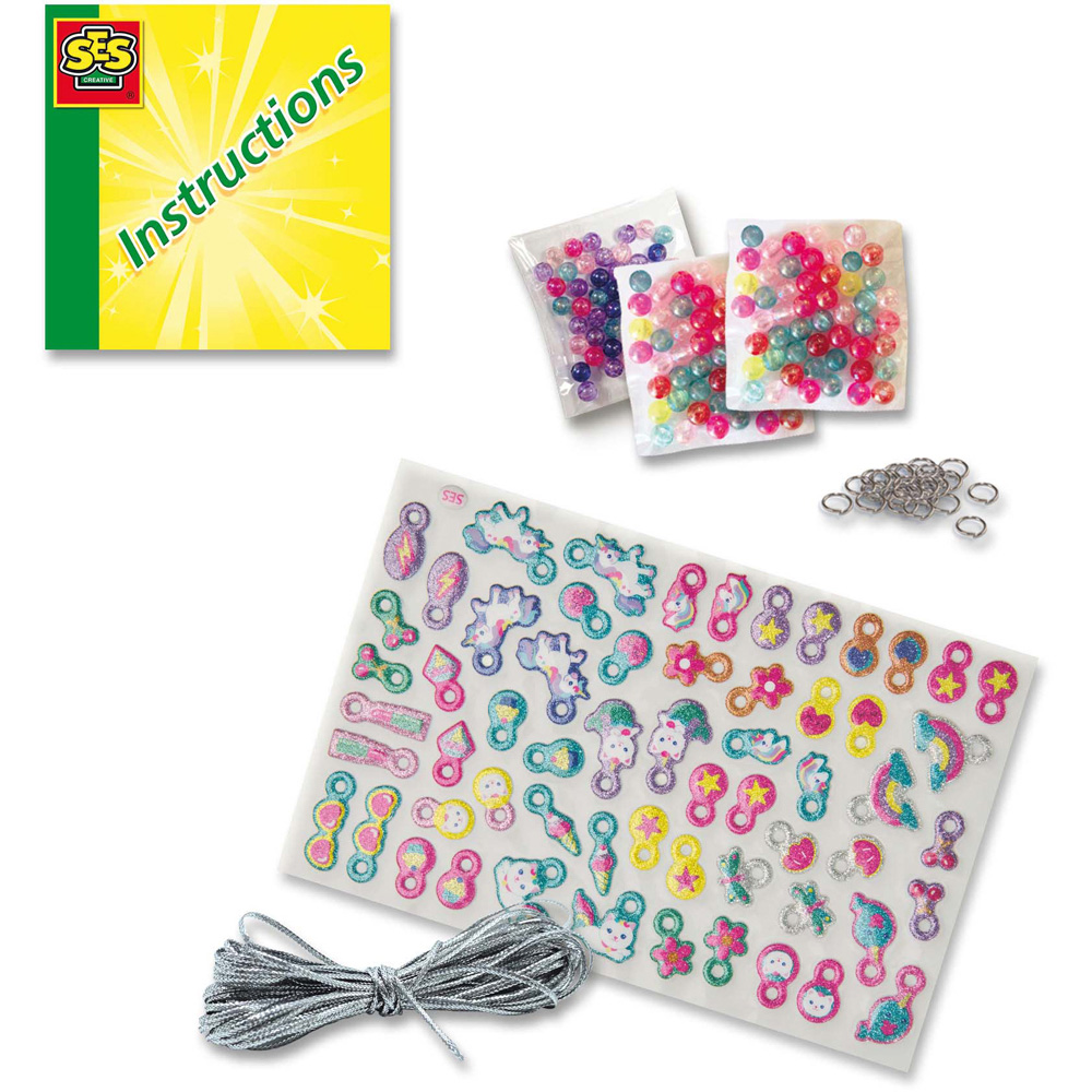 SES Creative Glitter Puffy Sticker Bracelets Kit Image 2