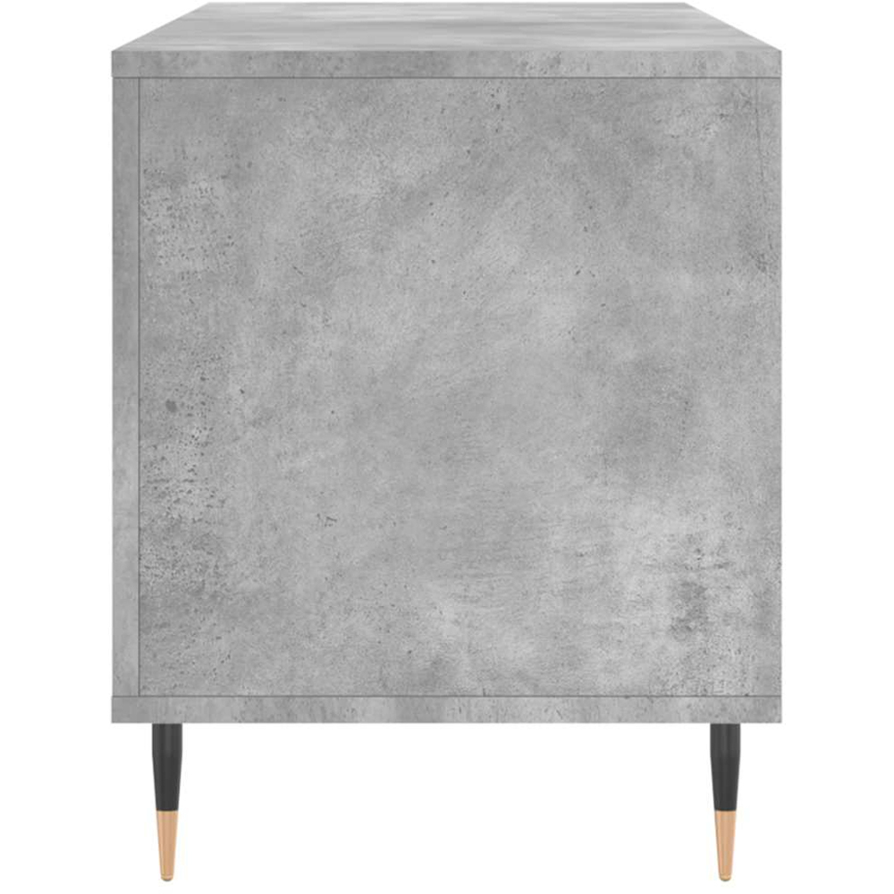 vidaXL 6 Shelf Concrete Grey Record Cabinet Image 5