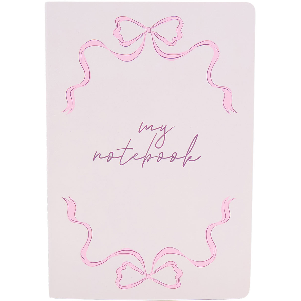 Pack of 3 Pastel Bow Notebooks Image 3