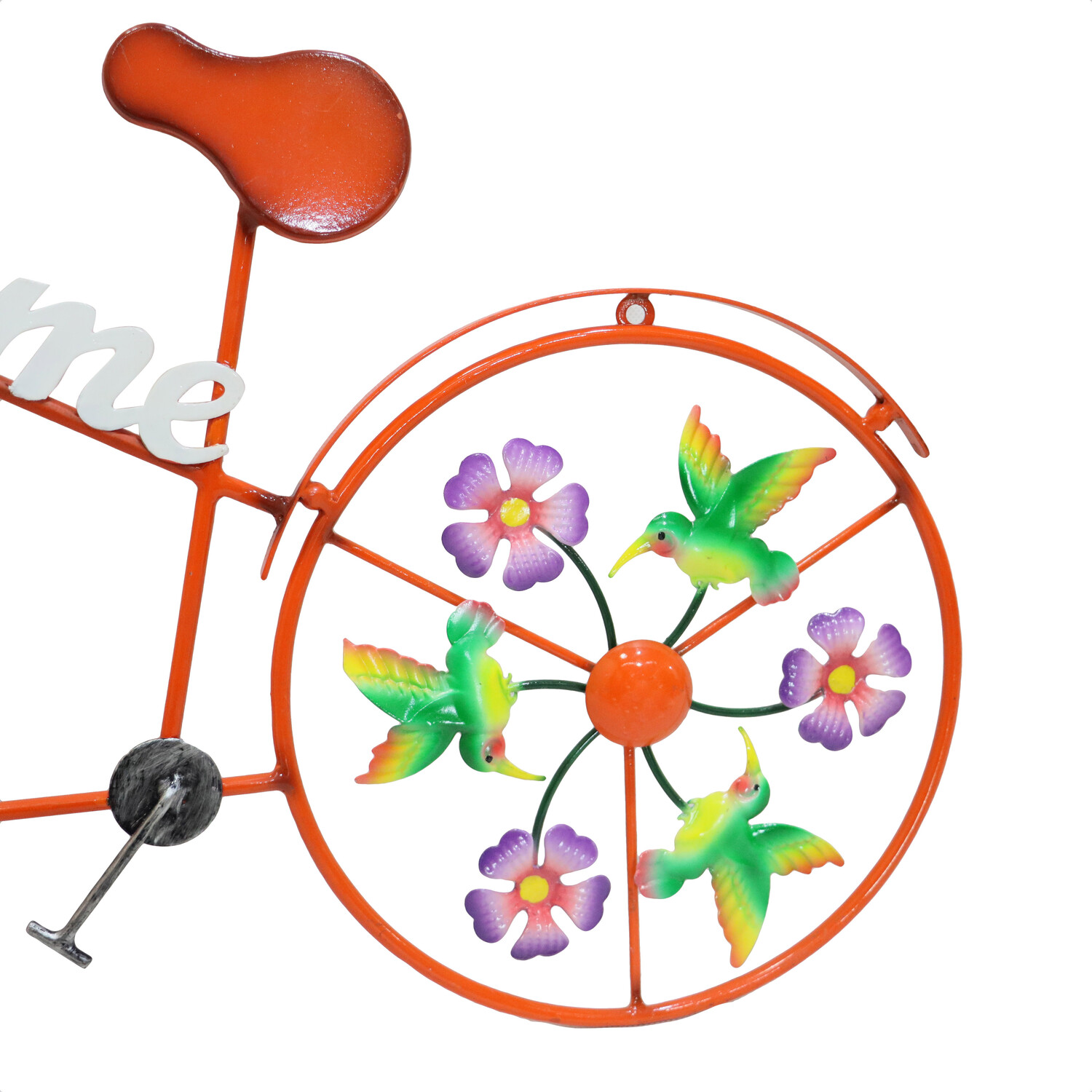 Indoor and Outdoor Welcome Floral Bike - Multicolour Image 9