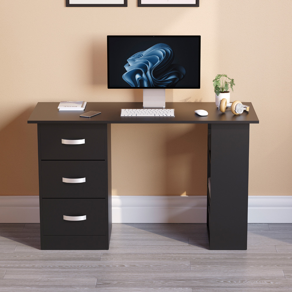 Vida Designs Mason Computer Desk Black Image 7