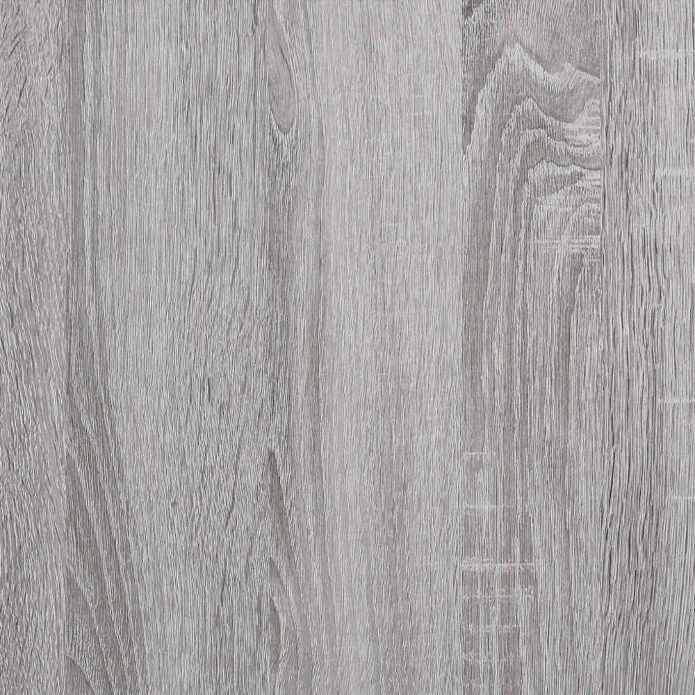 vidaXL 6 Shelf Grey Sonoma Record Cabinet Image 6
