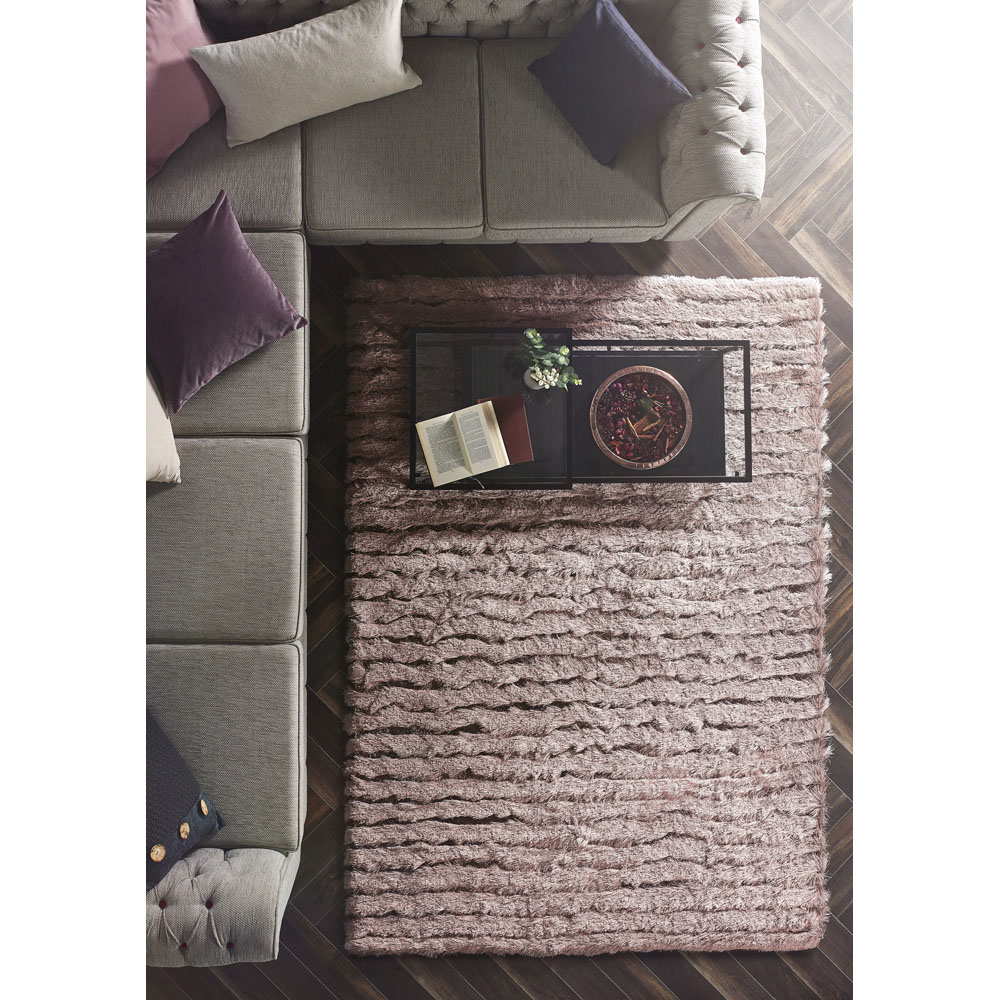 Origins Carved Glamour Abode Rose Rug 160 x 230cm Image 2