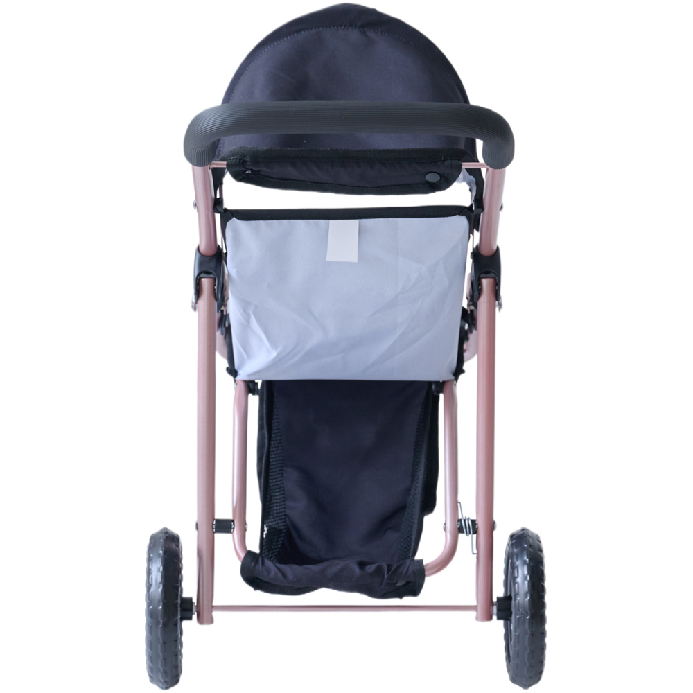 Teamson Kids Olivia's Little World Black Pin Up Doll Jogging Stroller Image 4