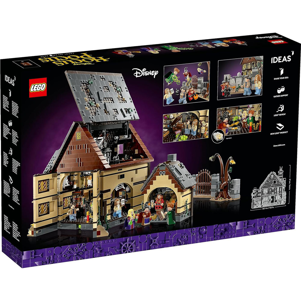 LEGO Disney Hocus Pocus The Sanderson Sisters Witches House Building Kit Image 8