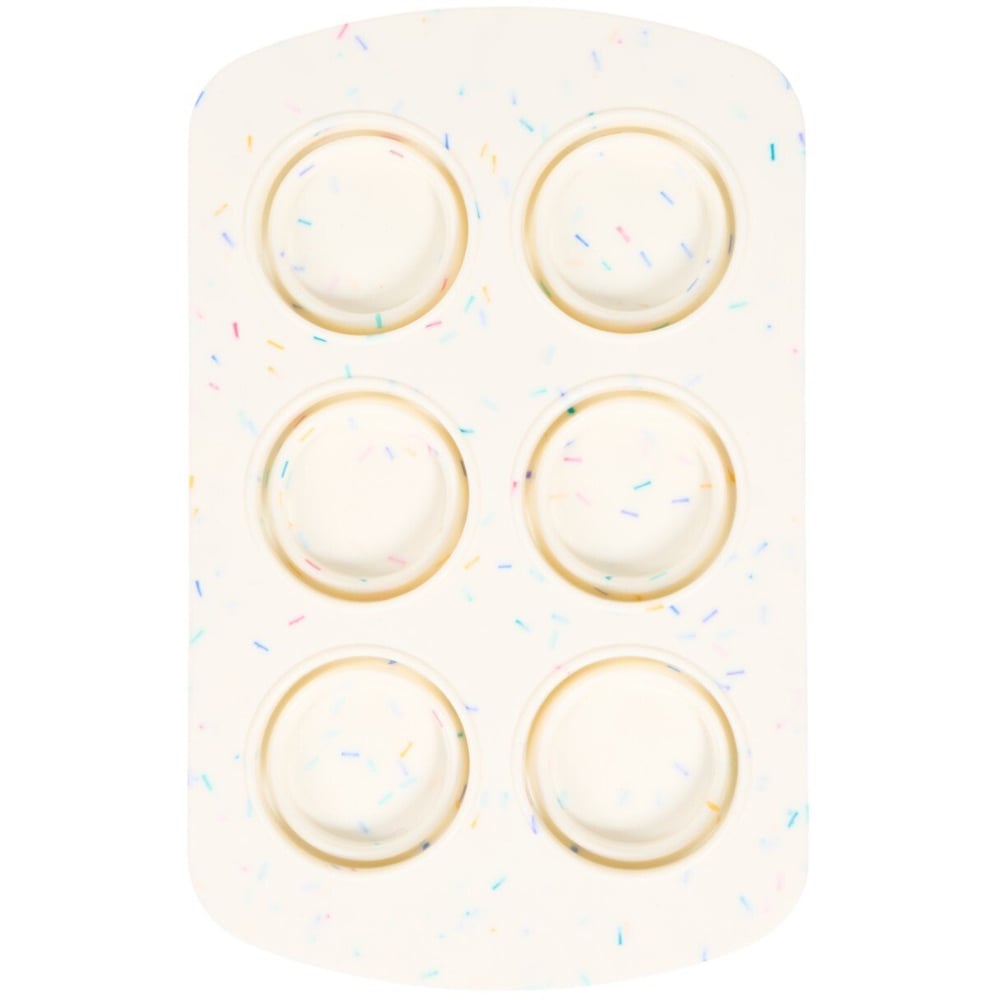 Silicone Sprinkles Muffin Pan White Image 2