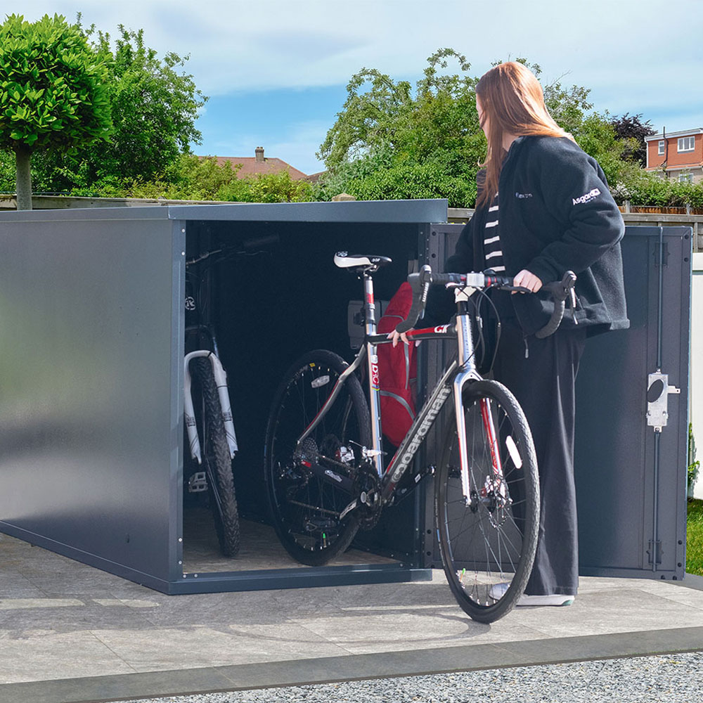 Asgard 3 x 6.7ft Cream Cycle Locker Image 7