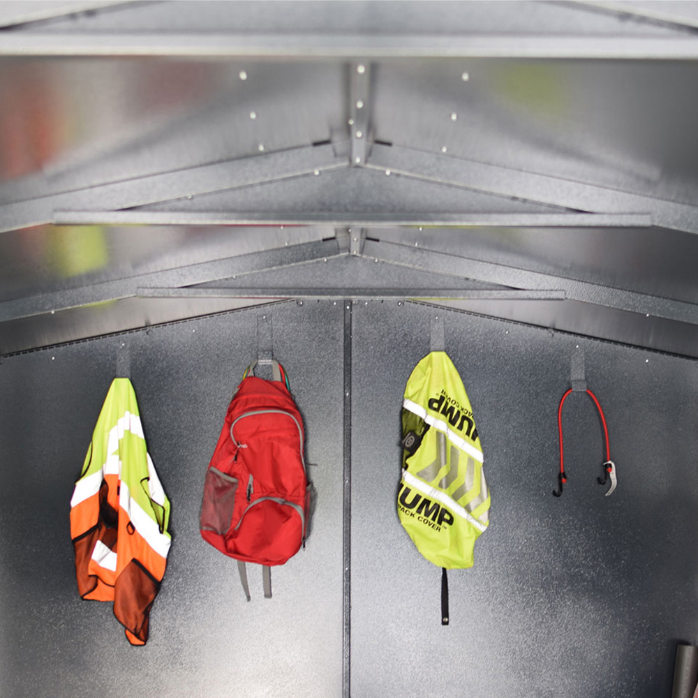 Asgard Gladiator 7 x 18ft Double Door Green High Security Apex Garden Shed Image 7