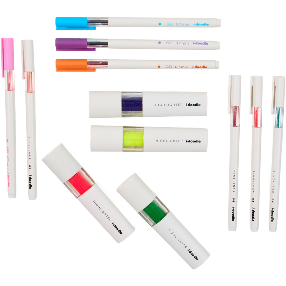 Highlighter Fine Liner and Gel Ink Pen Set Image 3
