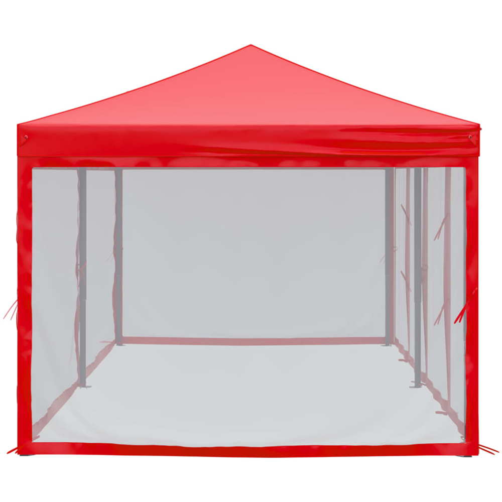 vidaXL 3 x 6m Red Foldable Party Tent with Sidewalls Image 4