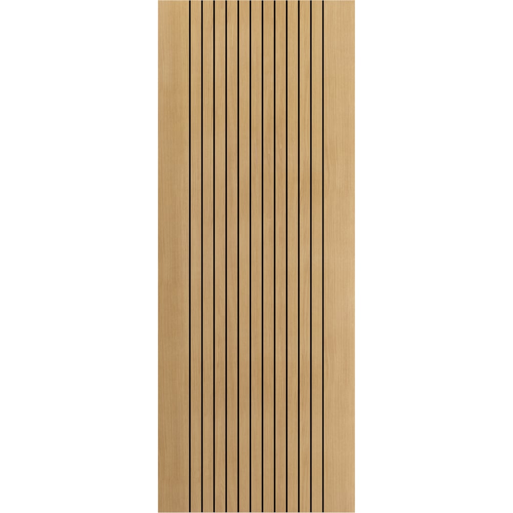 JB Kind Aria Oak Laminated Internal Door 1981 x 762mm Image 1