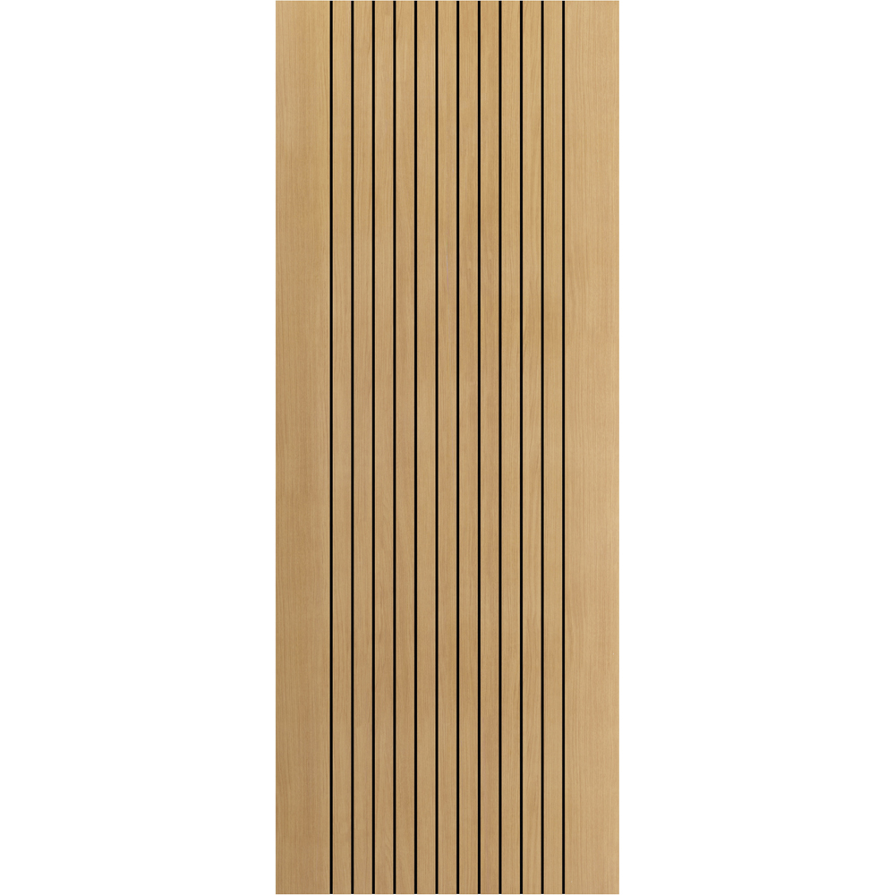JB Kind Aria Oak Laminated Internal Door 1981 x 610mm Image 1