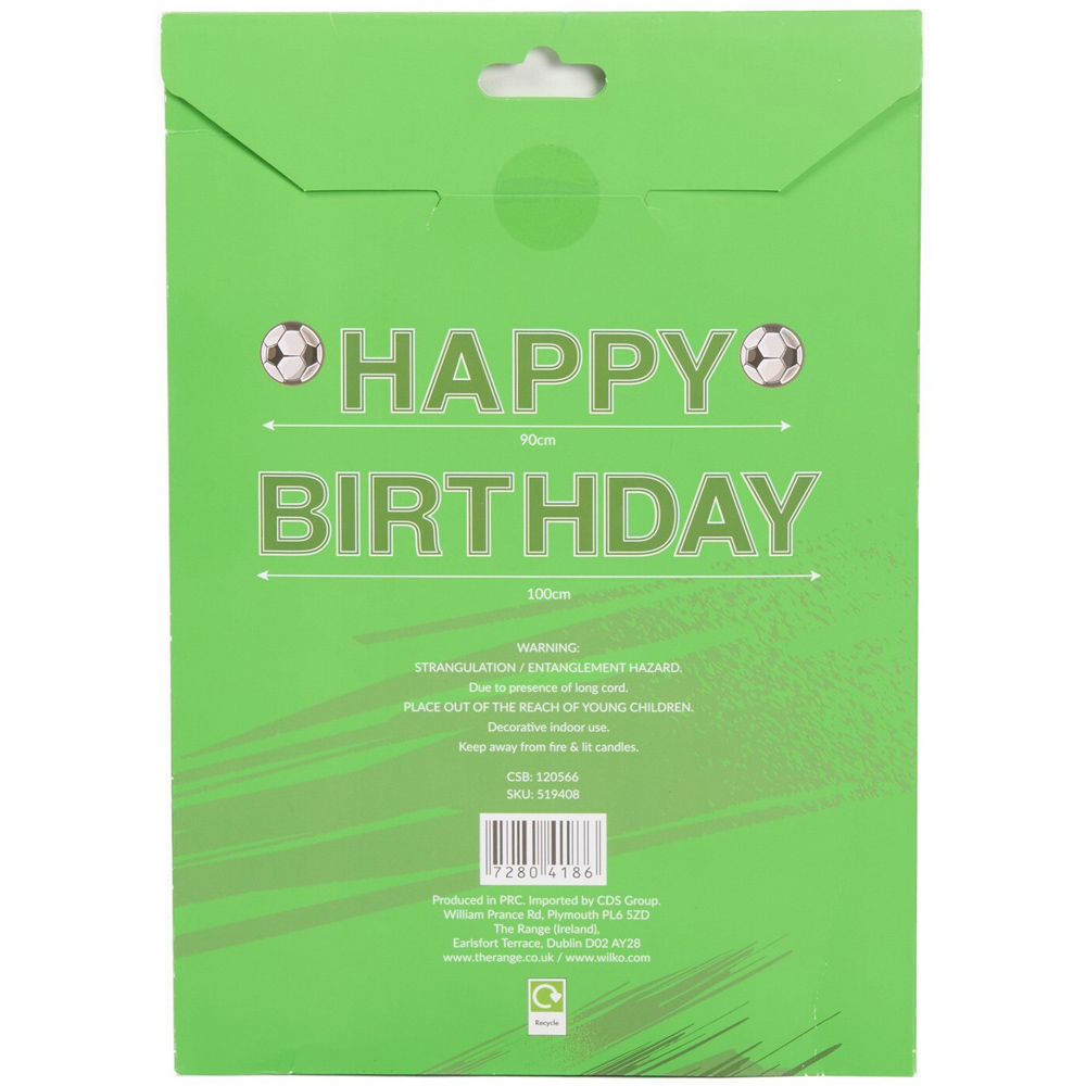 Football Happy Birthday Banner Decoration Set Image 3