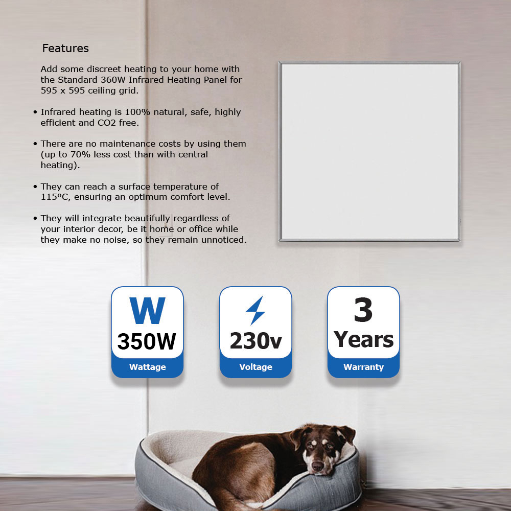 ENER-J 3680W Infrared Heating Panel with Plug In Wi-Fi Thermostat Image 4